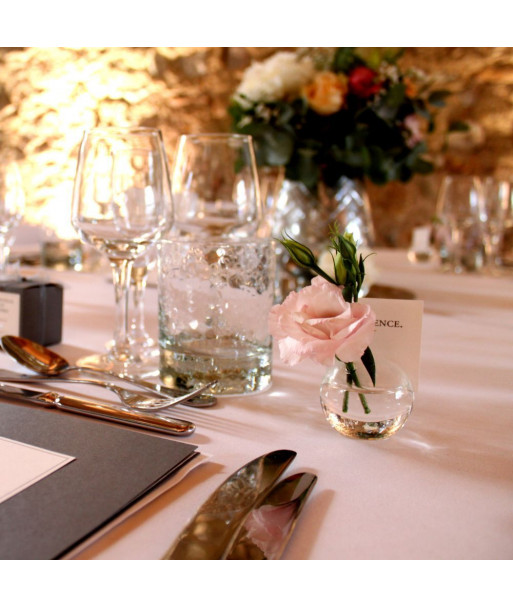 Bulle porte nom en verre