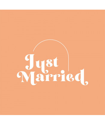 Sticker voiture mariage minimaliste - Curve