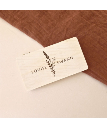 Boite à alliances personnalisable en bois mariage fleuri - FLEURS SAUVAGES