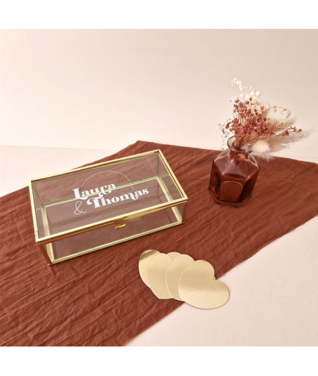 Alternative livre d’or personnalisé - Boite à message -  Curve