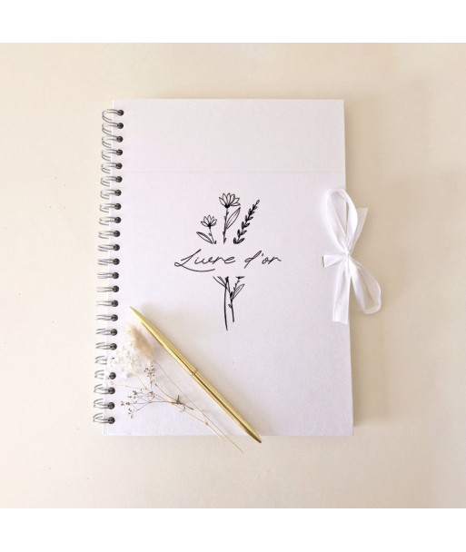 Livre d'or mariage fleuri - FLEURS DES CHAMPS
