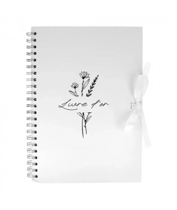 Livre d'or mariage fleuri - FLEURS DES CHAMPS