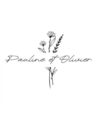 Sticker voiture mariage fleuri - FLEURS DES CHAMPS