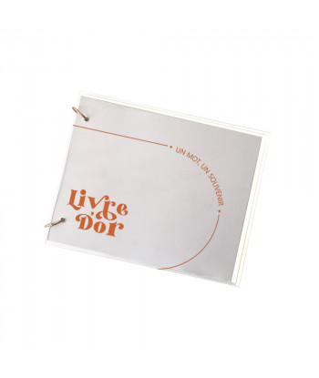 Livre d'or mariage minimaliste plexiglas - Curve