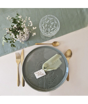 Marque place invité en bois mariage provençal  - Olivier