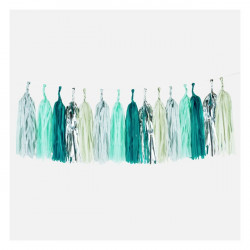 Guirlande tassel - minty...