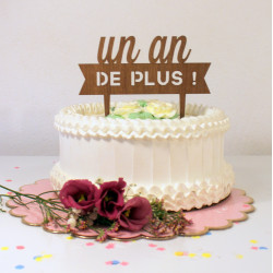 Cake topper anniversaire en...