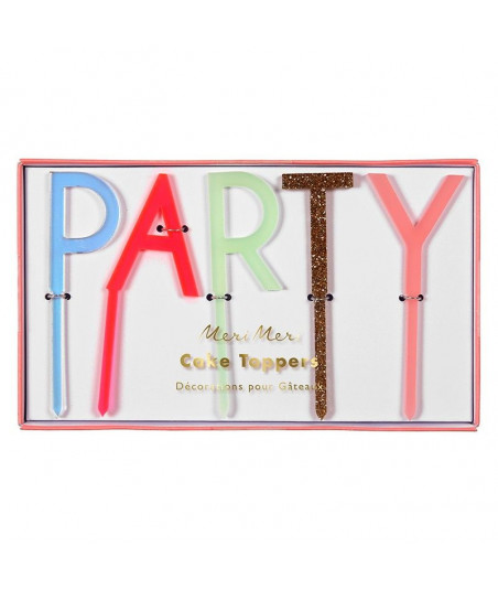 Cake topper PARTY