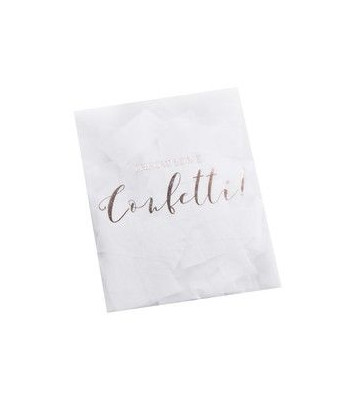 Confettis mariage blancs