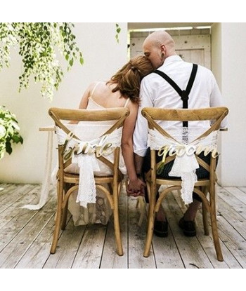 Décoration chaise en dentelle