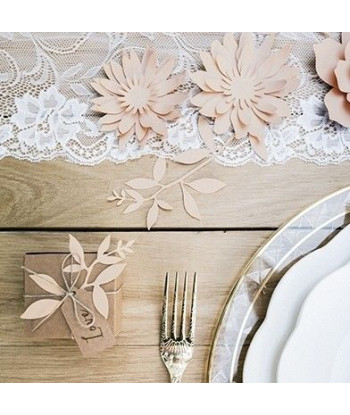 Décoration de table dentelle