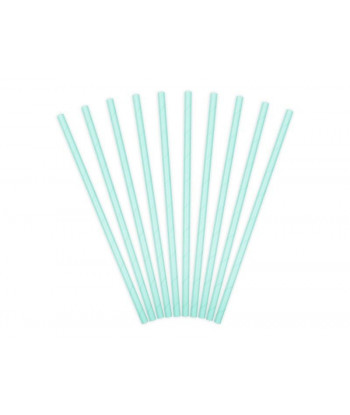 Pailles bleues en carton