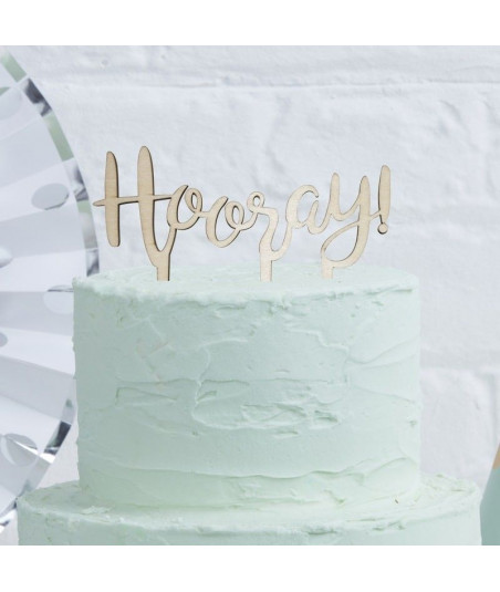 Cake topper en bois 