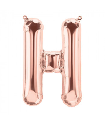 Ballons lettres doré rose