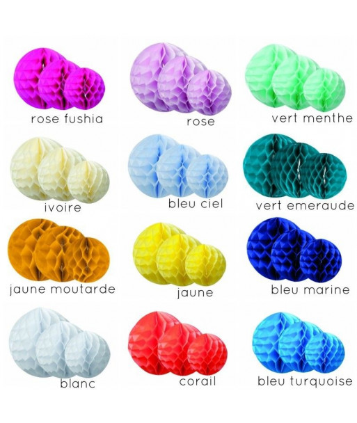 Lot de 3 boules alvéolees