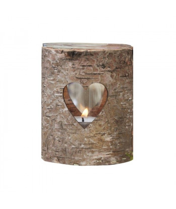 Photophore en bois mariage