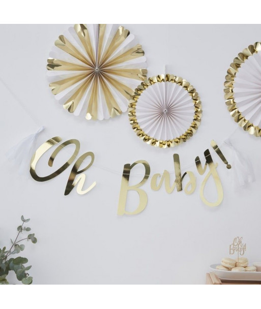 Guirlande baby shower Oh baby
