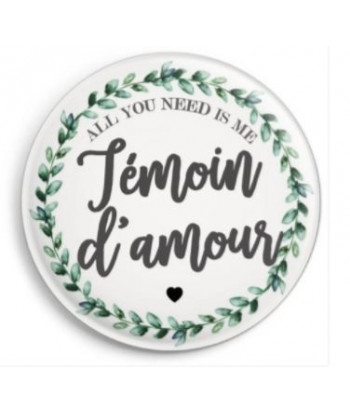 Badge  témoin de mariage
