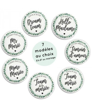 Badges EVJF botanique