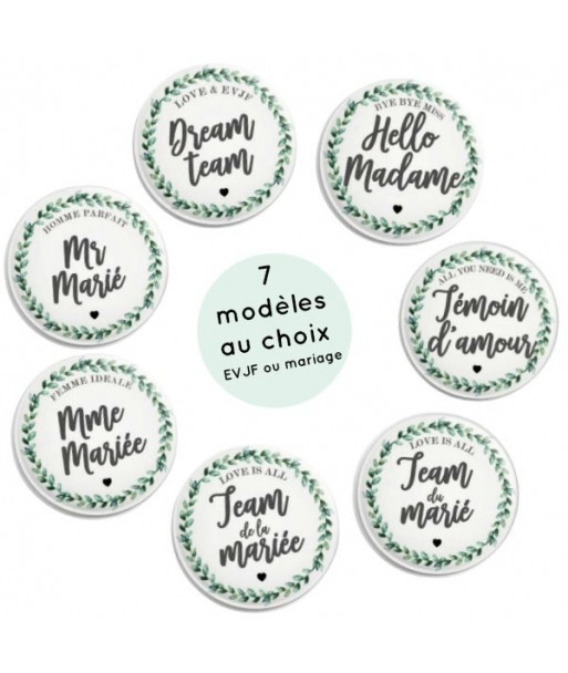 Badges EVJF botanique