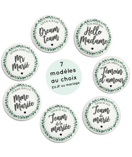 Badges EVJF botanique