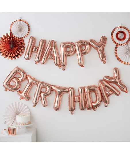 Guirlande de ballons Happy Birthday