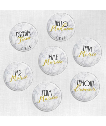Badges tendance pour mariage