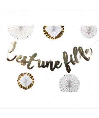 Guirlande baby shower fille