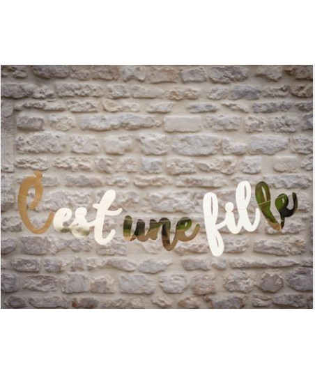 Guirlande baby shower fille