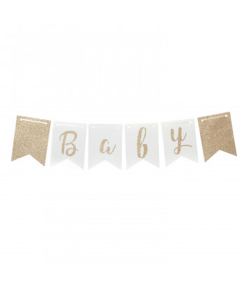 Guirlande baby shower bleu