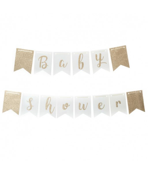 Guirlande baby shower bleu